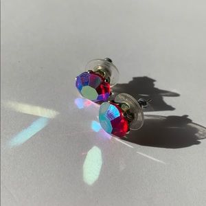 Jojo Loves You Ruby AB Swarovski Crystal Studs